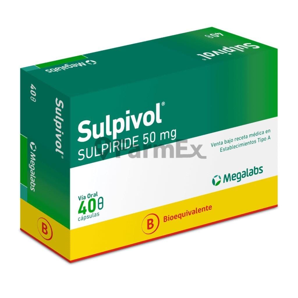 Sulpivol 50 mg x 40 cápsulas susc-1 de 2 meses Farmex-Suscripciones-Persistente