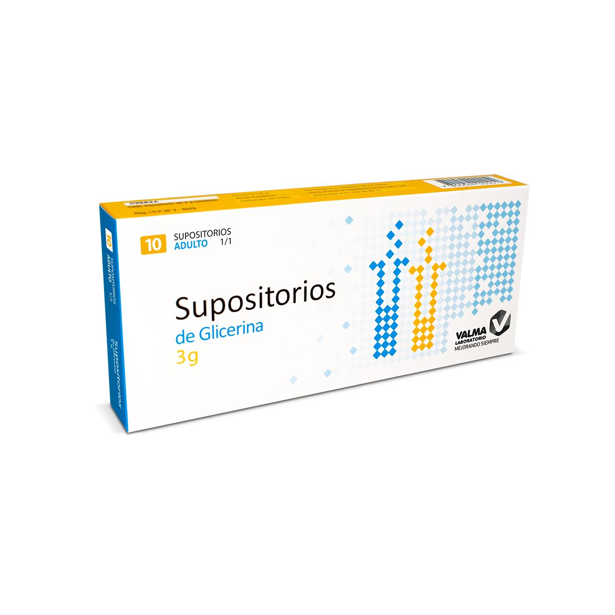 Supositorio Glicerina Adulto 3 g x 10 supositorios.