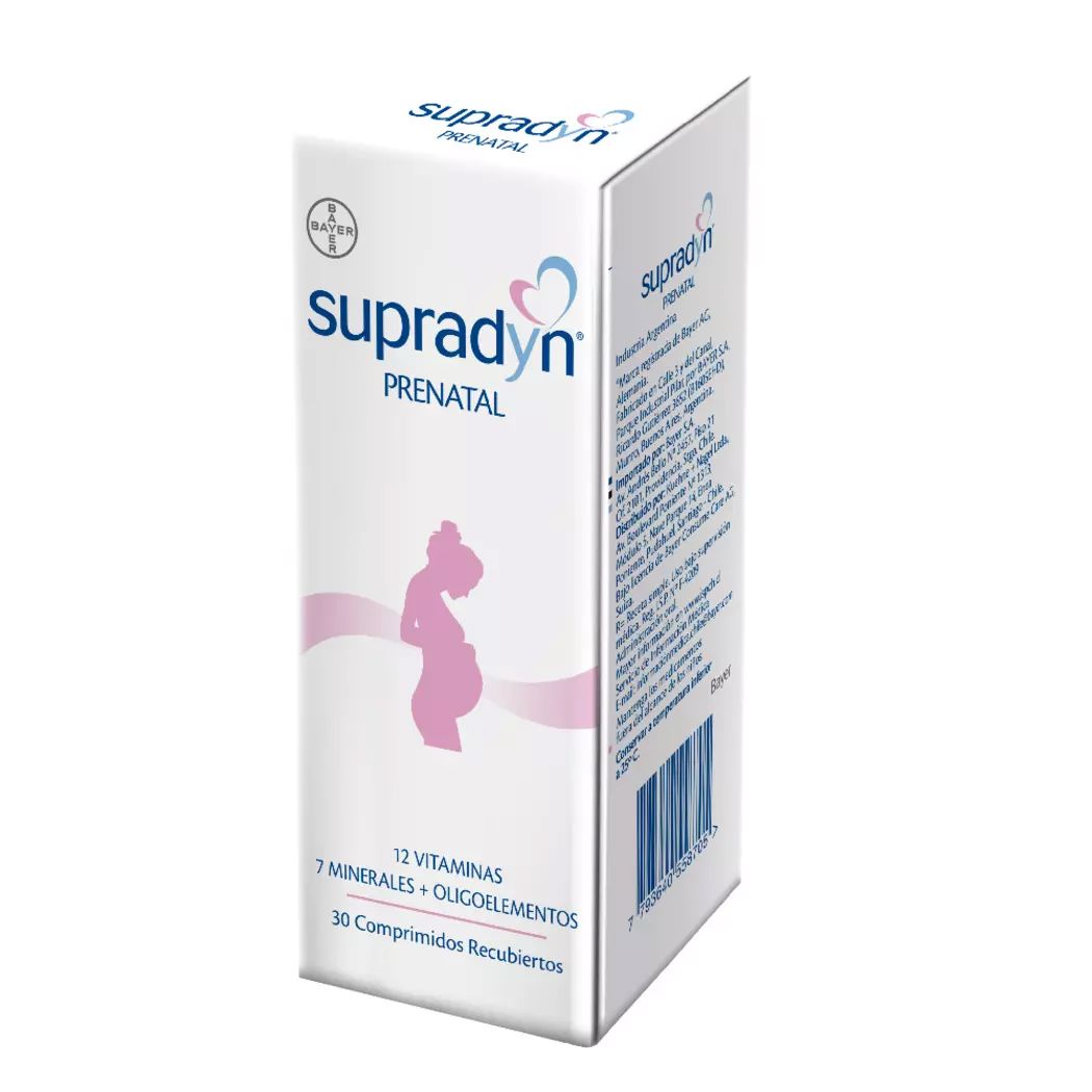 Supradyn Prenatal x 30 comprimidos.