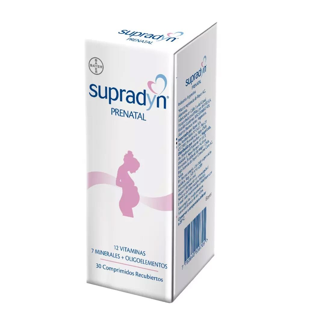 Supradyn Prenatal x 30 comprimidos. Farmex-Yapp-Programa-Boleta