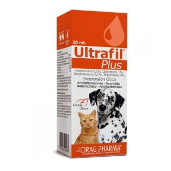 Suspensión Ótica Ultrafil Plus 20ml Drag Pharma
