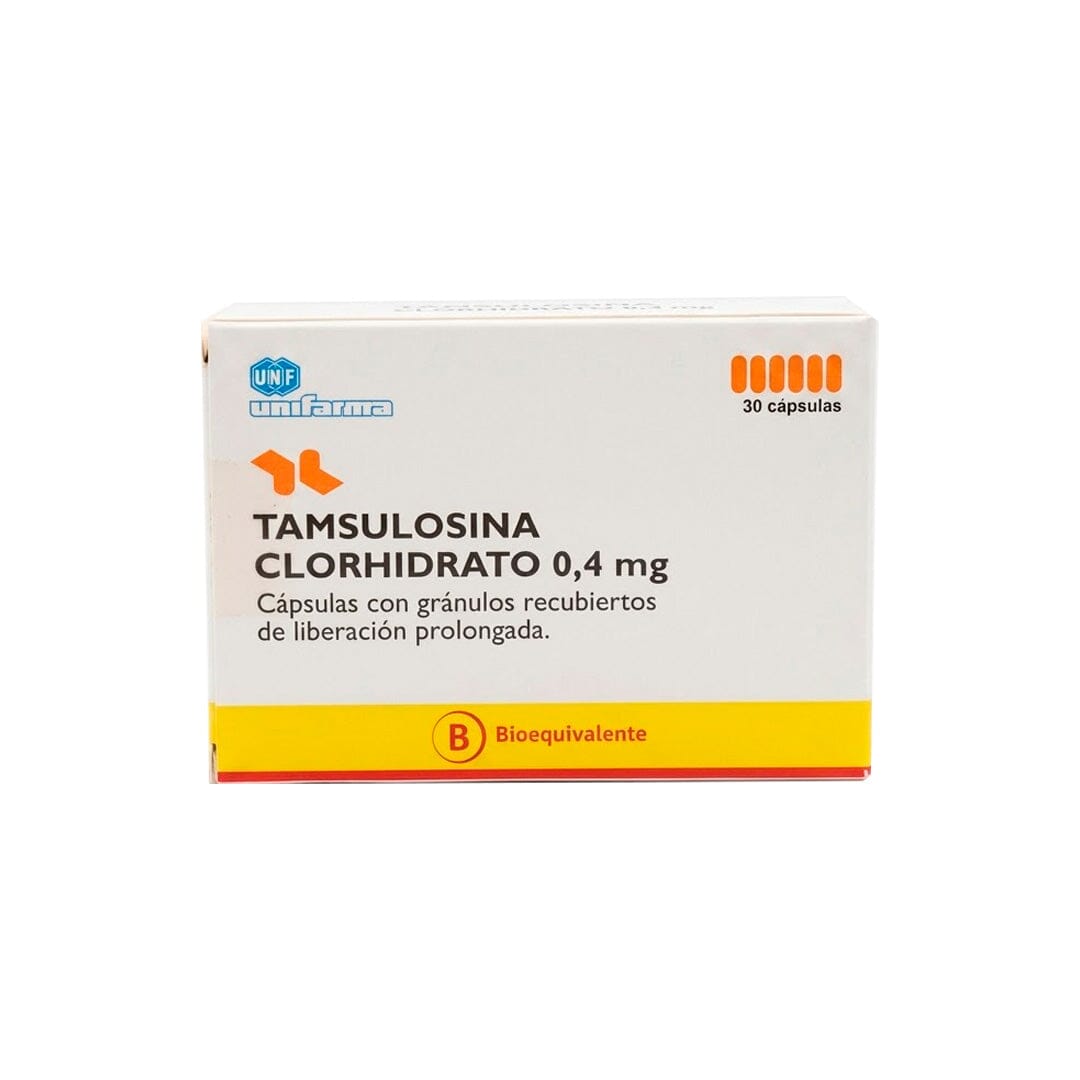 Tamsulosina 0,4 mg x 30 capsulas.