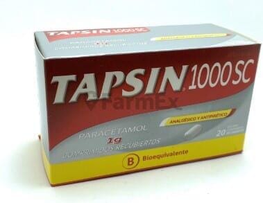 Tapsin 1000 SC 1 g x 20 comprimidos Farmex-Pluxee-Persistente