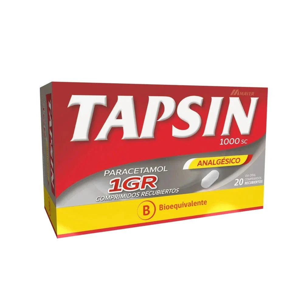 Tapsin 1000 SC 1 g x 20 comprimidos.