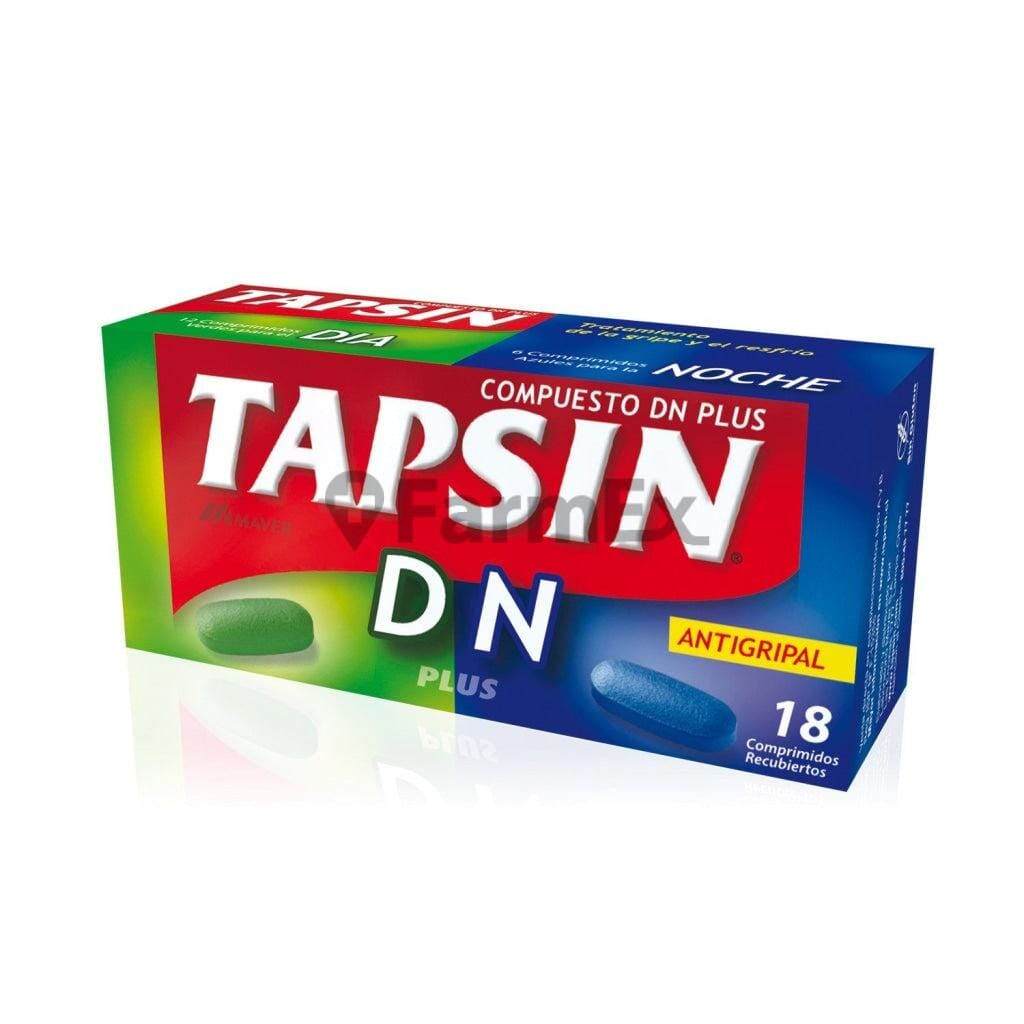 Tapsin Dia y Noche Plus x 18 comprimidos Farmex-BanMedica-Persistente