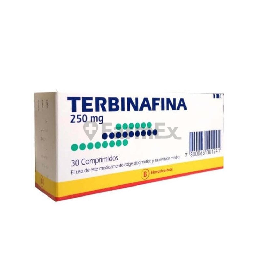 Terbinafina 250 mg x 30 comprimidos Farmex-BanMedica-Persistente