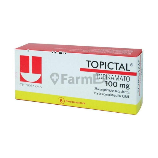 Topictal 100 mg x 28 comprimidos susc-1 de 6 meses Farmex-Suscripciones-Persistente