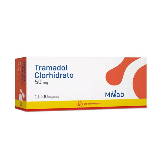 Tramadol 50 mg x 10 cápsulas MINTLAB