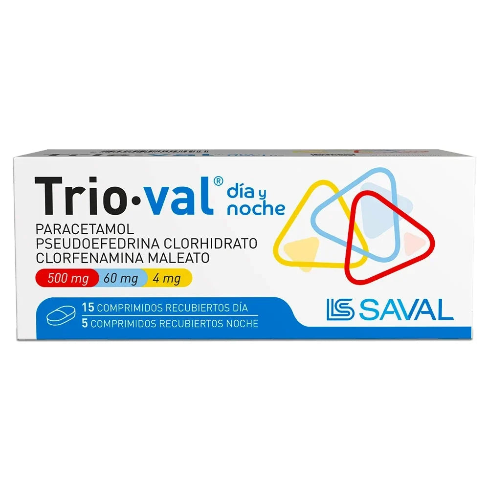 Trioval Día y Noche x 20 comprimidos.