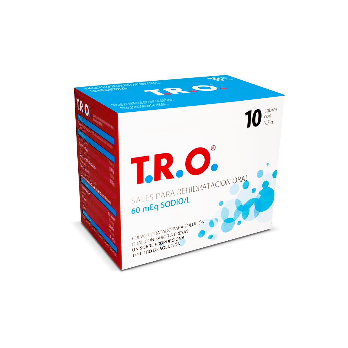 T.R.O. 60 Sales Rehidratantes x 10 Sobres.