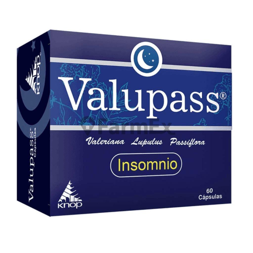 Valupass Insomnio x 60 cápsulas.