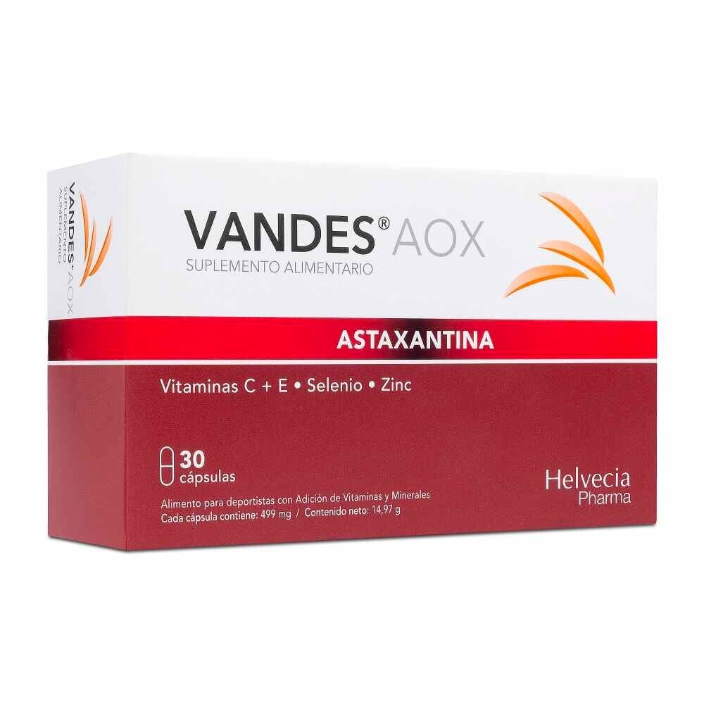Vandes AOX Astaxantina 30 Cápsulas AlpesChemie