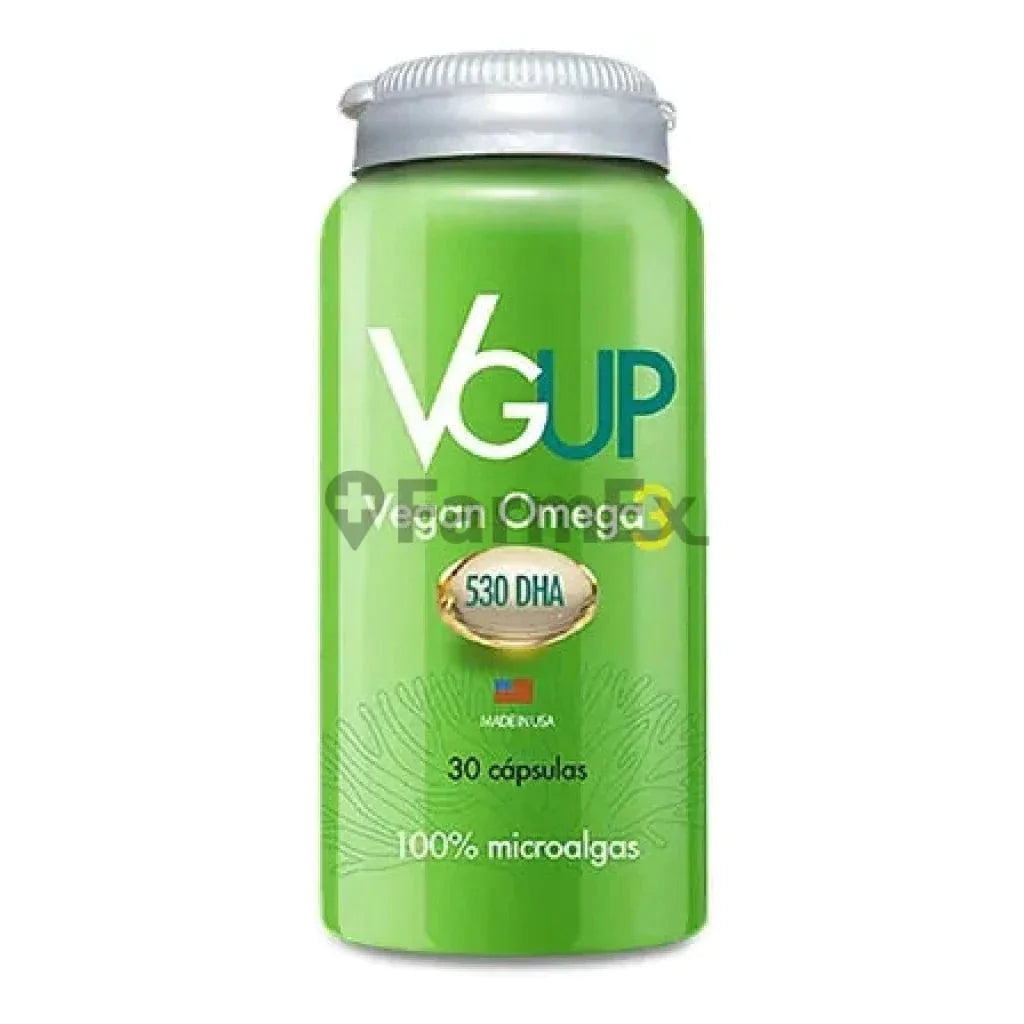 Vgup Vegan Omega 3 "Aceite de Microalgas" 530 DHA x 30 capsulas Farmex-Fonasa-Persistente