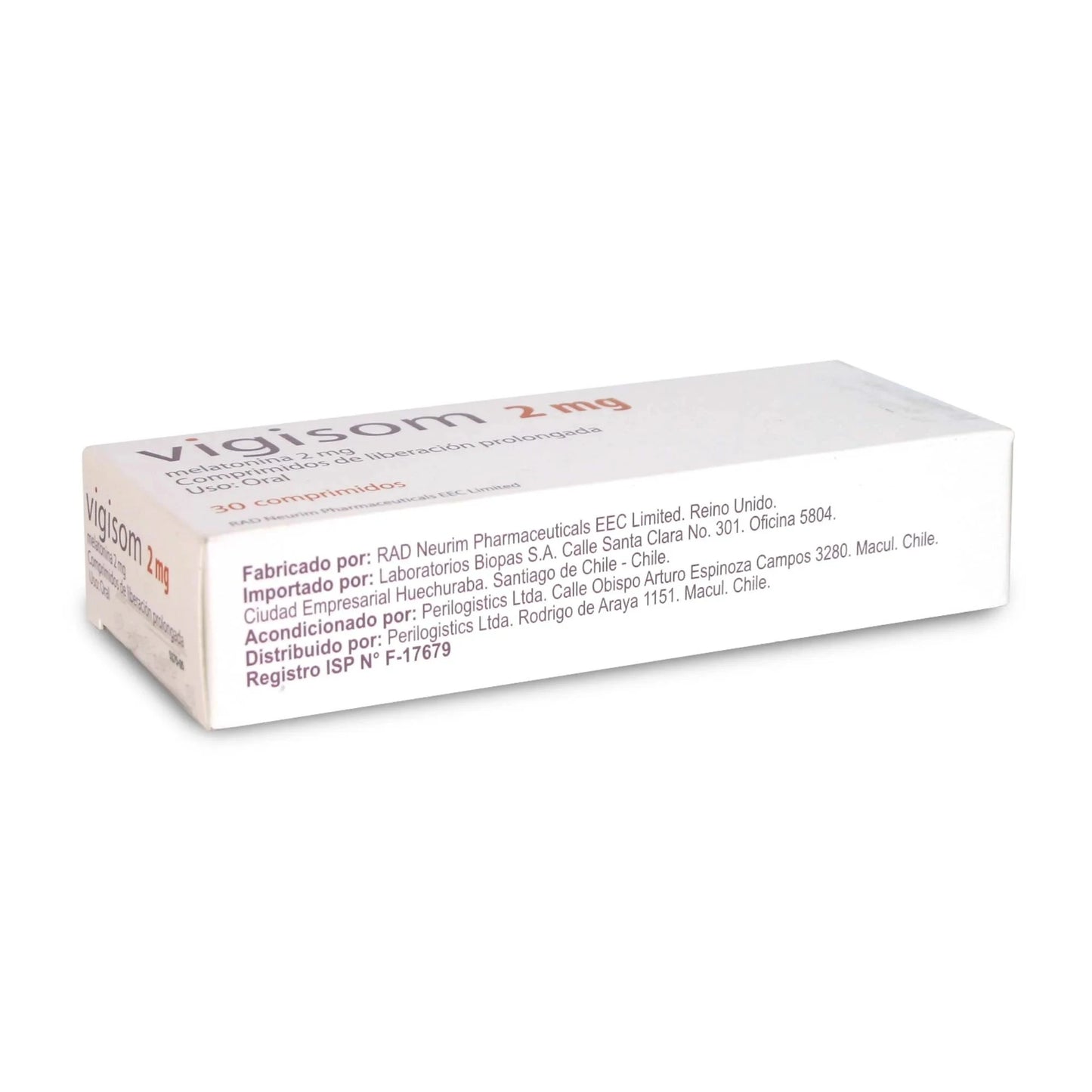 Vigisom 2 mg x 30 comprimidos de liberación prolongada Rovi Pharma