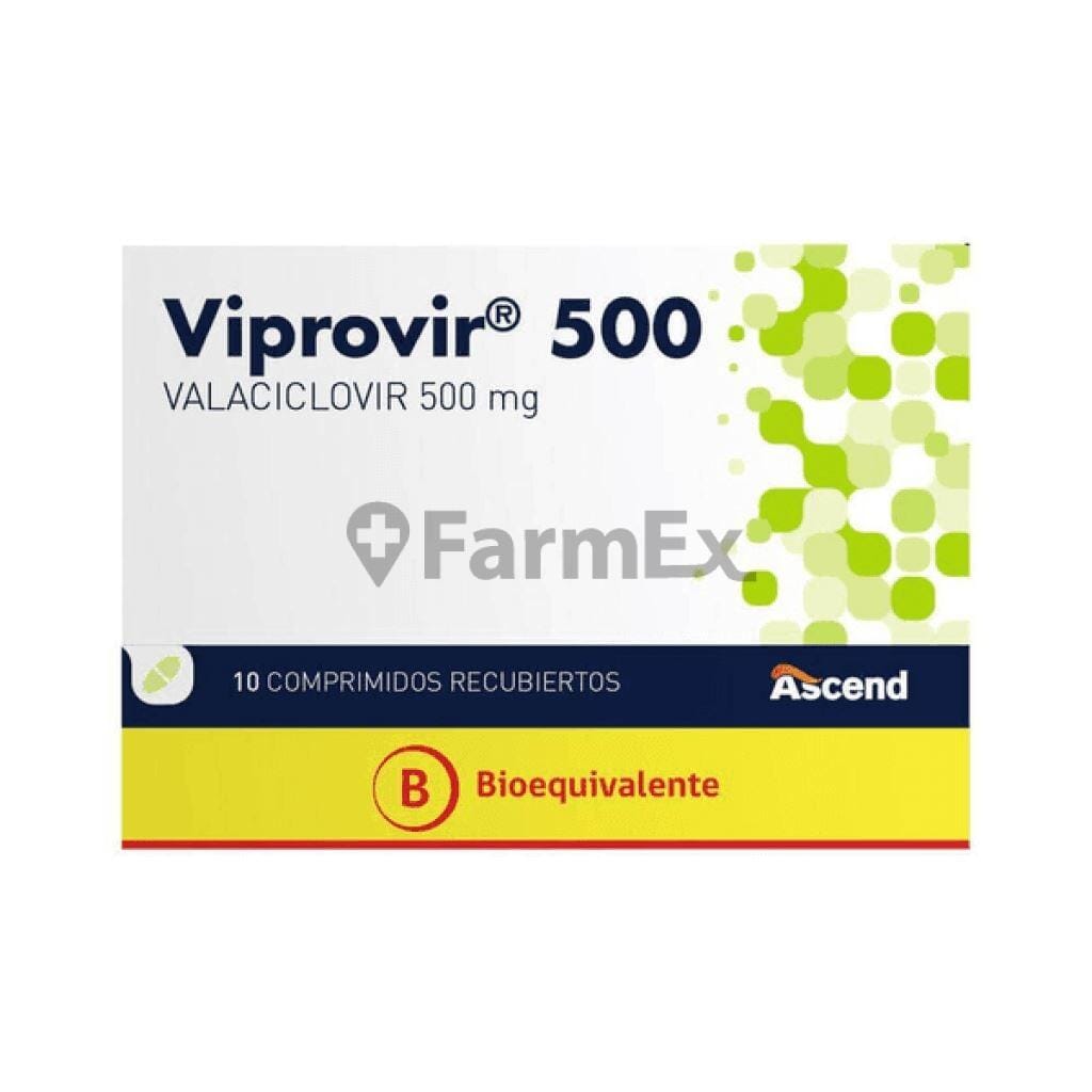 Viprovir 500 mg x 10 comprimidos. Farmex-Fonasa