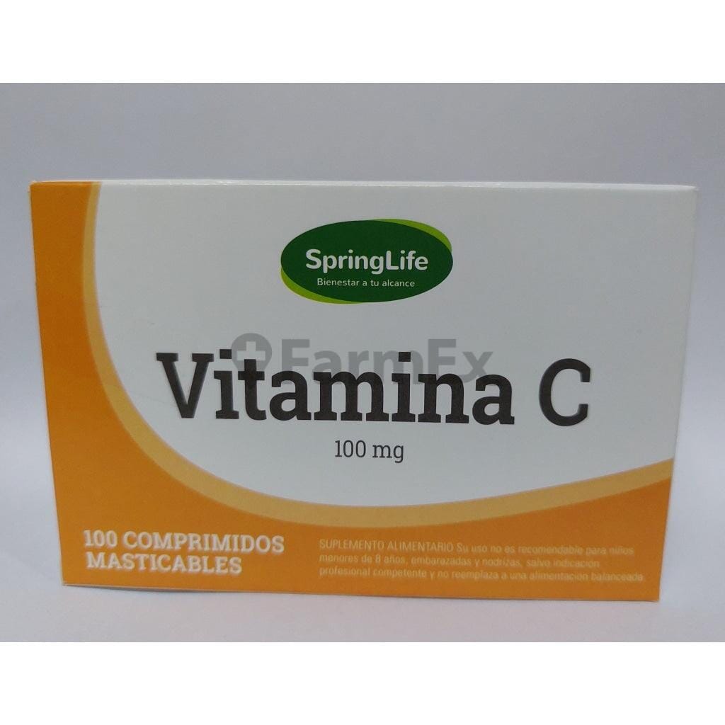 Vitamina C 100 mg x 100 comprimidos Farmex-Pluxee-Persistente