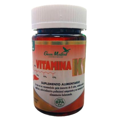 Vitamina K1 100 mcg x 60 Cápsulas.