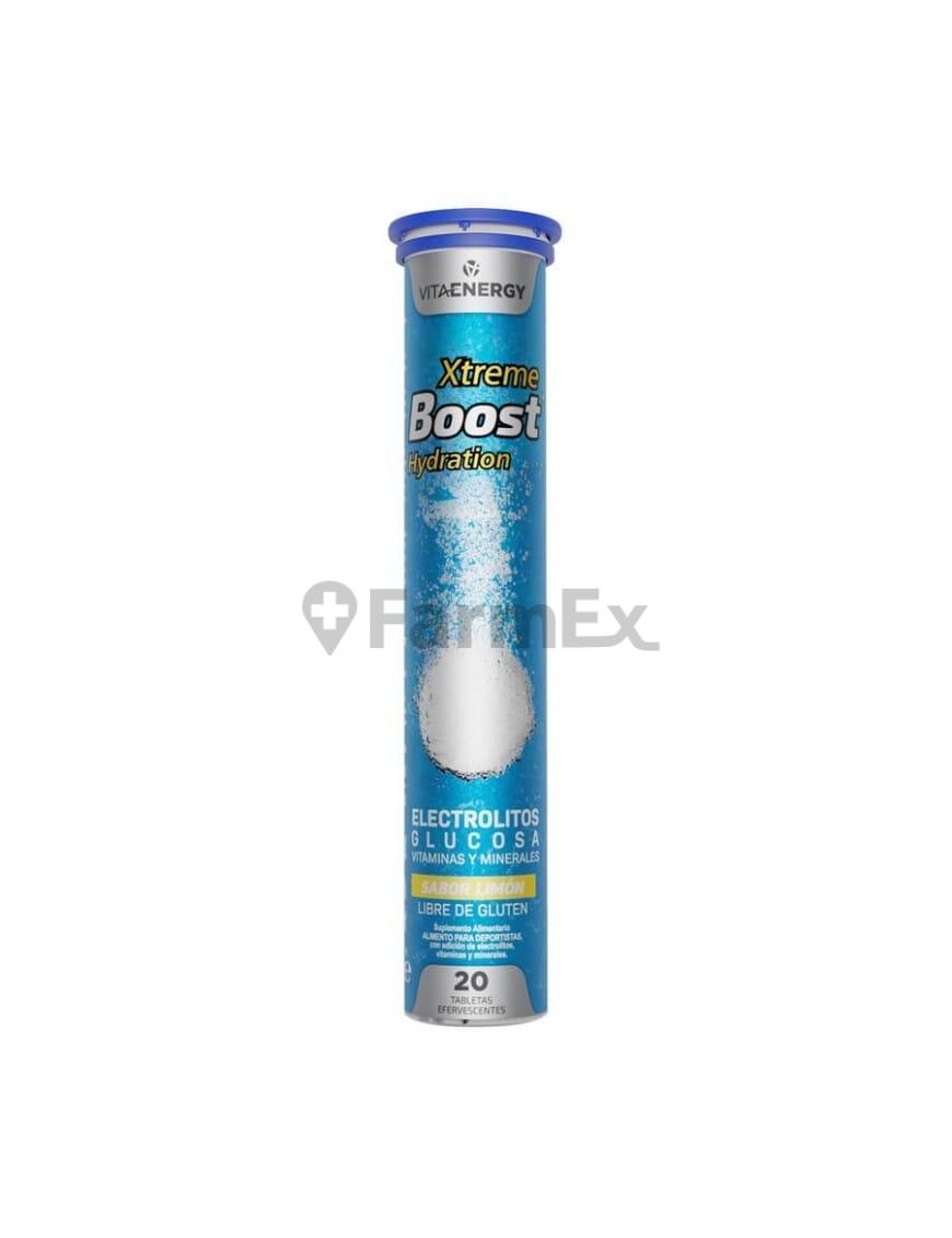 Xtreme Boost Hydration "Sabor Limón" x 20 tabletas efervescentes.