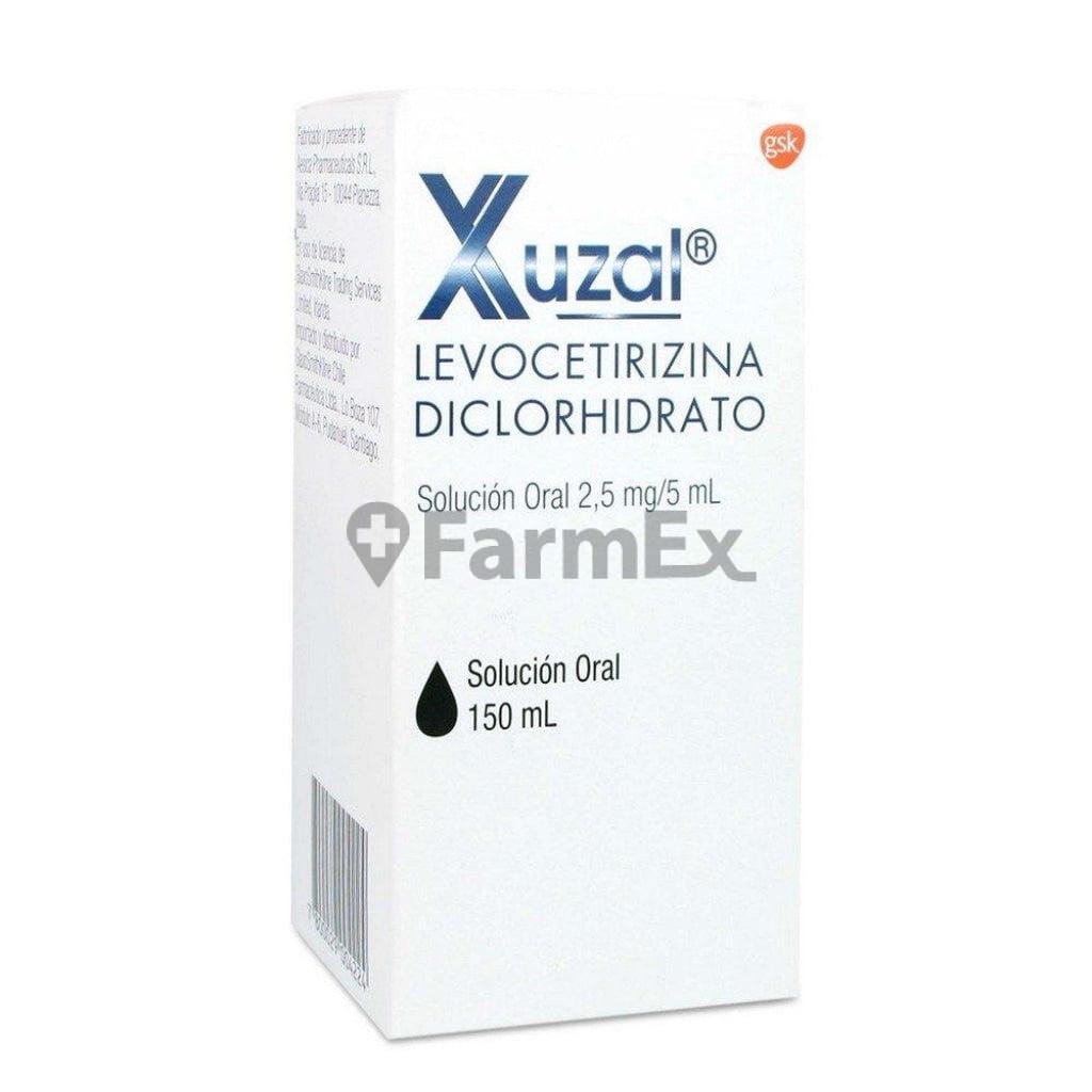 Xuzal Solucion Oral 2,5 mg / 5 mL x 150 mL Farmex-Pluxee-Persistente