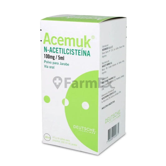 Acemuk Polvo para Jarabe 100 mg / 5 mL x 100 mL Deutsche