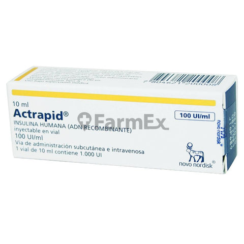 Actrapid Solución Inyectable 100 UI / mL x 10 mL