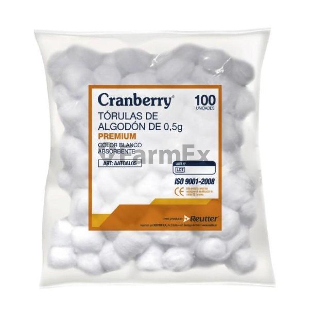 Algodon en Torulas 0,5 g x 100 unidades Cranberry