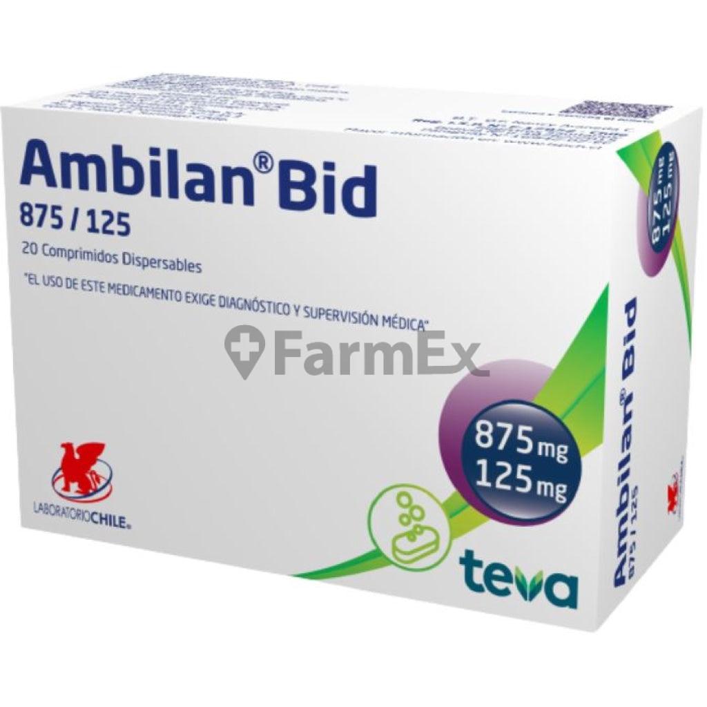 Ambilan-Bid 875 / 125 mg x 20 comprimidos LAB CHILE