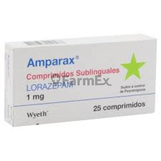 Amparax 1 mg x 25 Comprimidos Sublinguales (Wyeth) WYETH