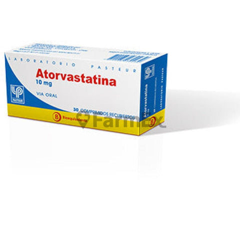 Atorvastatina 10 mg x 30 comprimidos