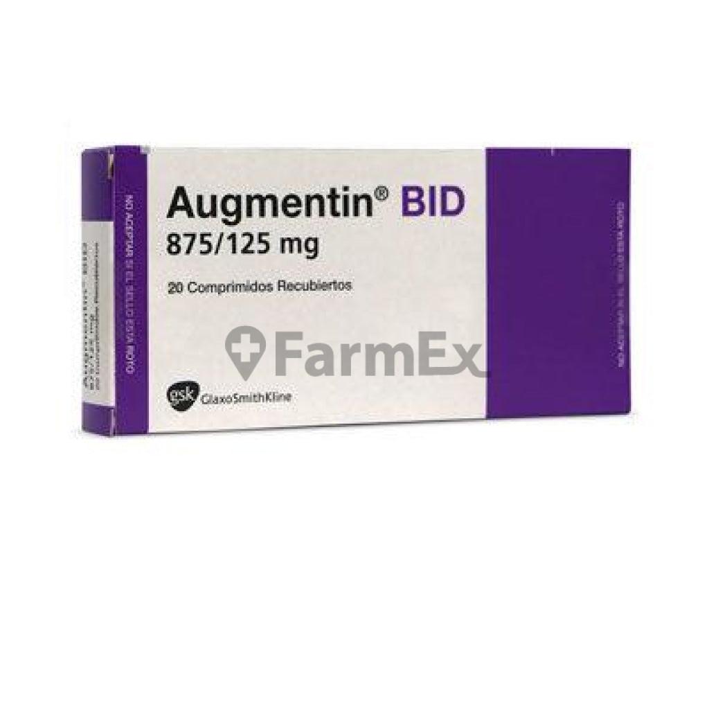 Augmentin BID 875 / 125 mg x 20 comprimidos GSK