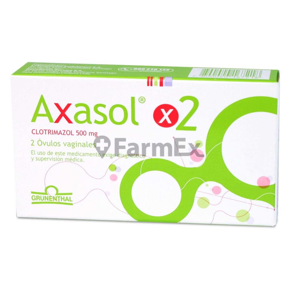 Axasol 500 mg x 2 ovulos GRUNENTHAL