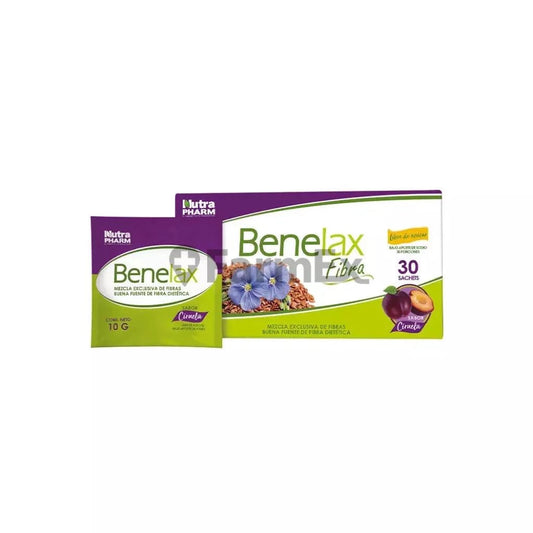 Benelax Fibra "Sabor Ciruela" x 30 sobres Nutra Pharm