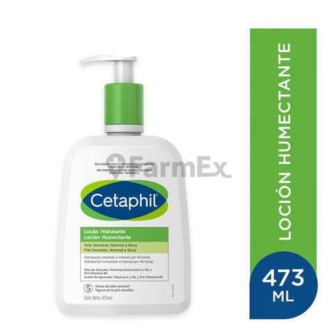 Cetaphil Loción Hidratante Cara y Cuerpo "Piel Sensible y Seca" x 473 mL