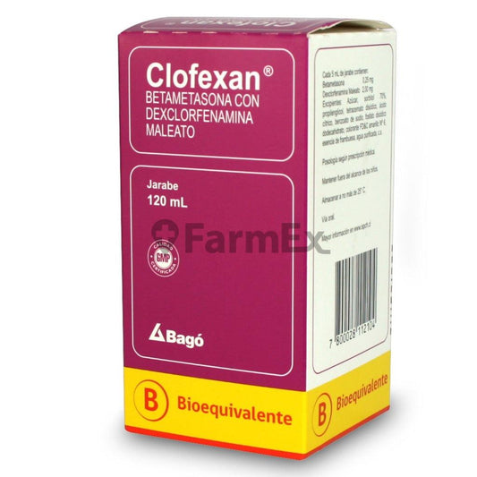 Clofexan Jarabe x 120 ml BAGO