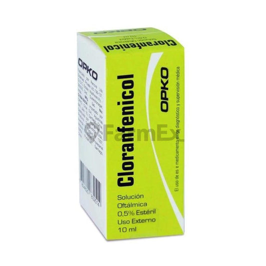 Cloranfenicol Solución Oftálmica 0,5% x 10 ml Opko