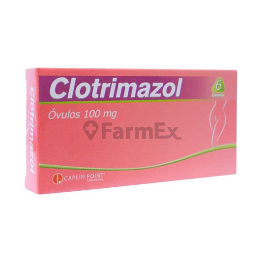 Clotrimazol 100 mg x 6 óvulos HOSPIFARMA