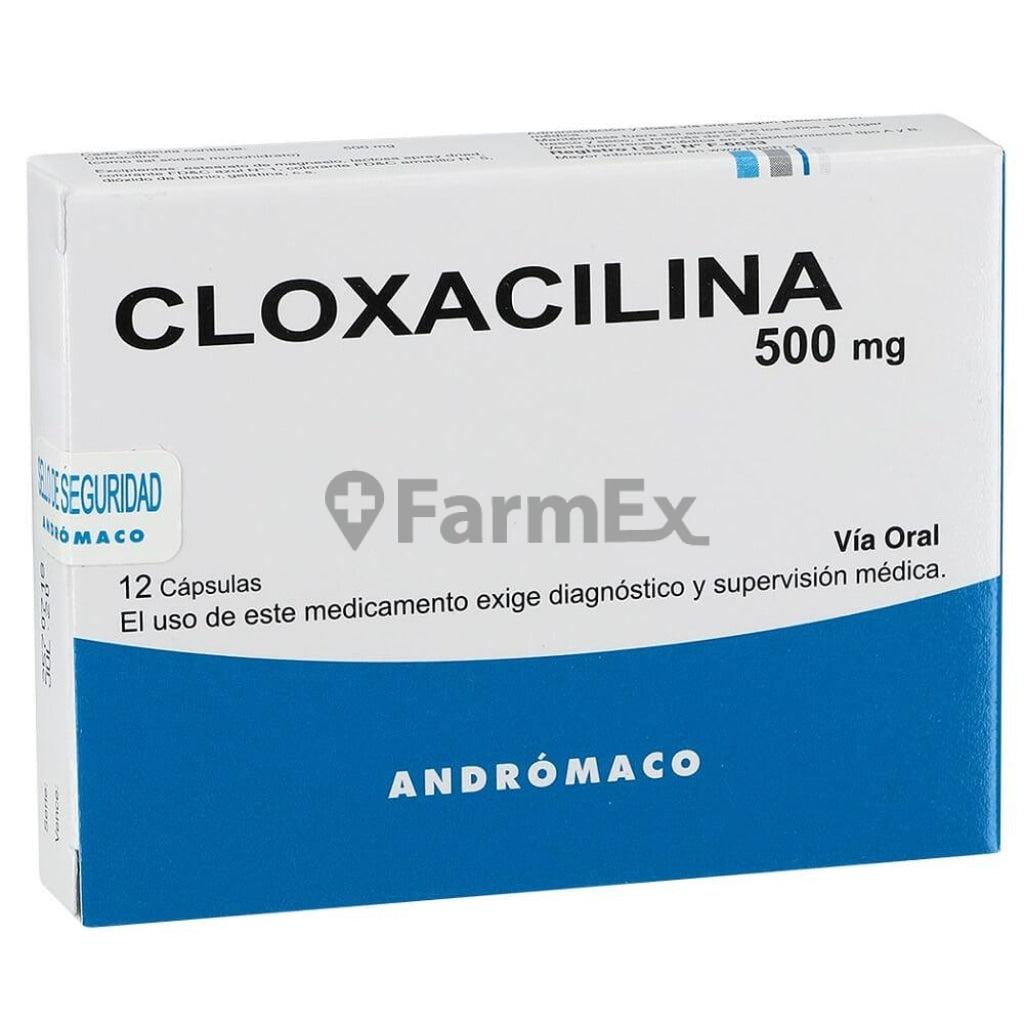Cloxacilina 500 mg x 12 comp ANDROMACO