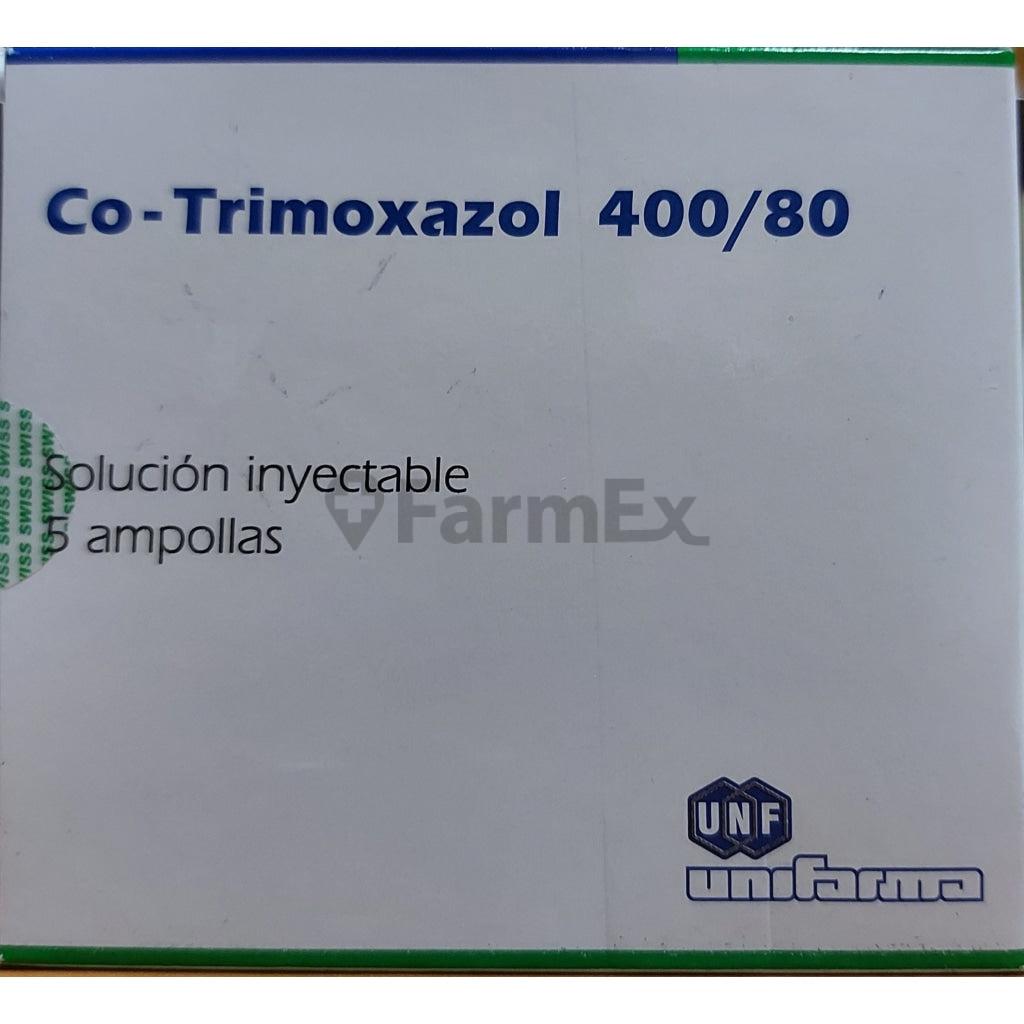 Co-Trimoxazol 400/80 Solucion Inyectable x 5 Ampollas (Unifarma). unifarma