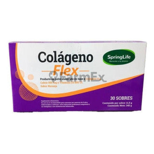 Colágeno en polvo "Flex sabor Naranja" x 30 sobres SPRINGLIFE