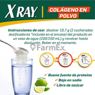 Colageno Hidrolizado X-Ray en Polvo Sabor Limón x 321 g Genomma