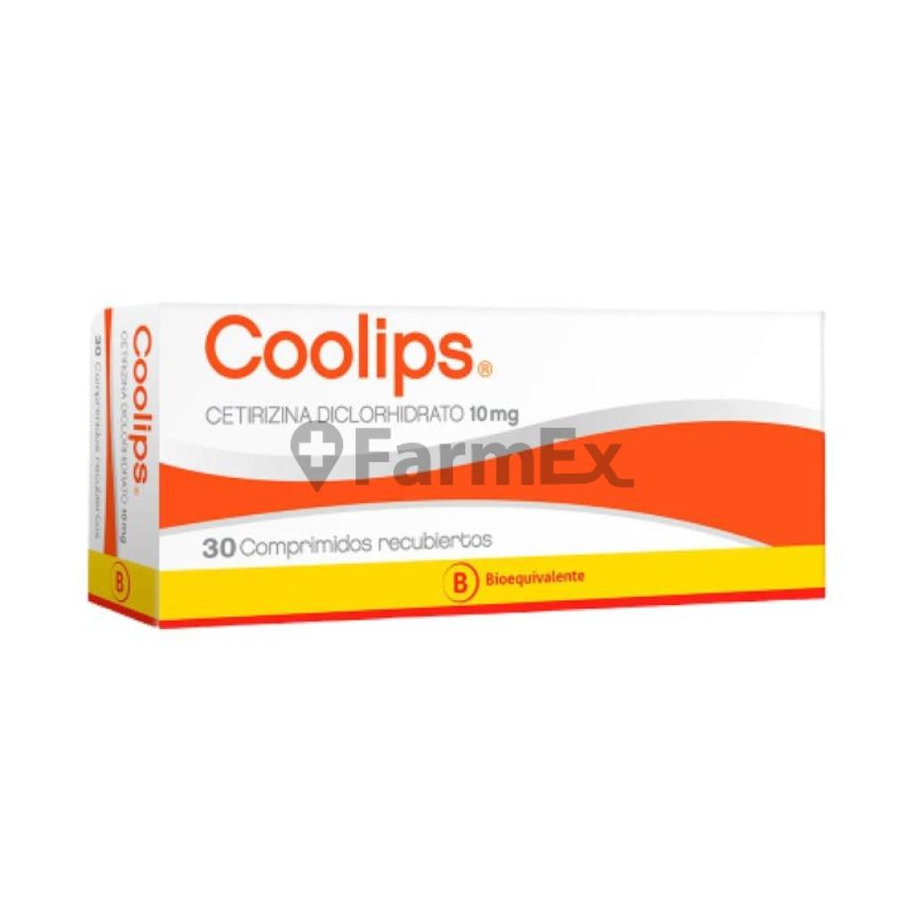 Coolips 10 mg x 30 comprimidos recubiertos MINTLAB 