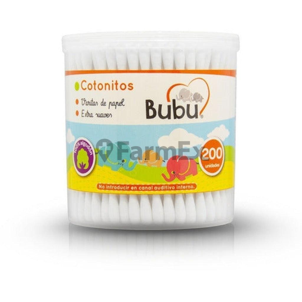 Cotonitos "Varitas de Papel" Extra Suaves x 200 unidades Bubu