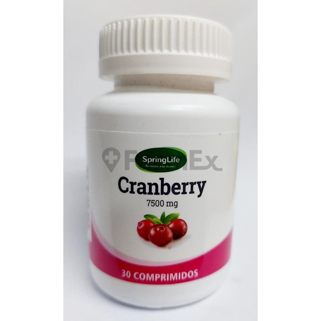 Cranberry 7500 mg x 30 comprimidos SPRINGLIFE