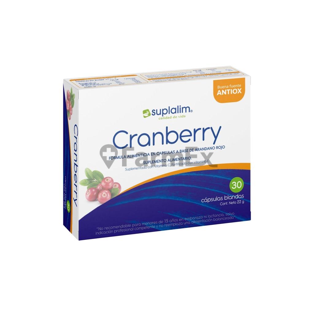 Cranberry x 30 capsulas blandas Suplalim