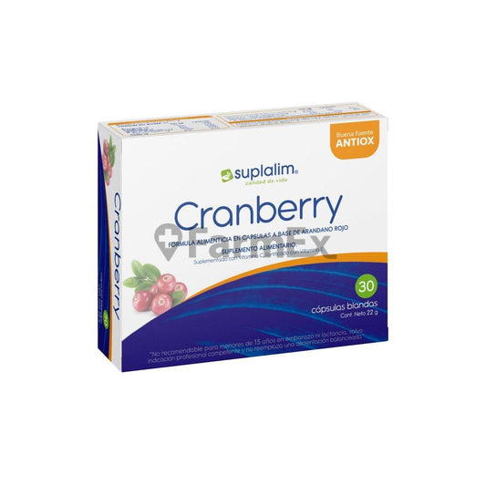 Cranberry x 30 capsulas blandas Suplalim