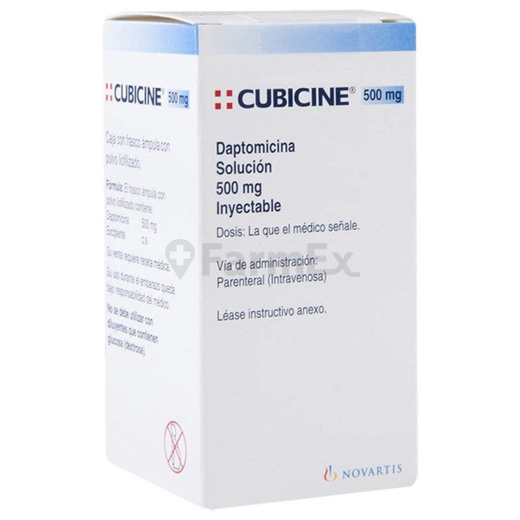 Cubicin 500 mg x 10 ml. 1 vial MSD