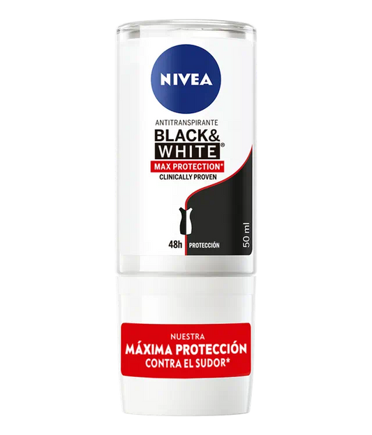 Desodorante Nivea Roll On "B&W Max Protection" 48H x 50 mL NIVEA