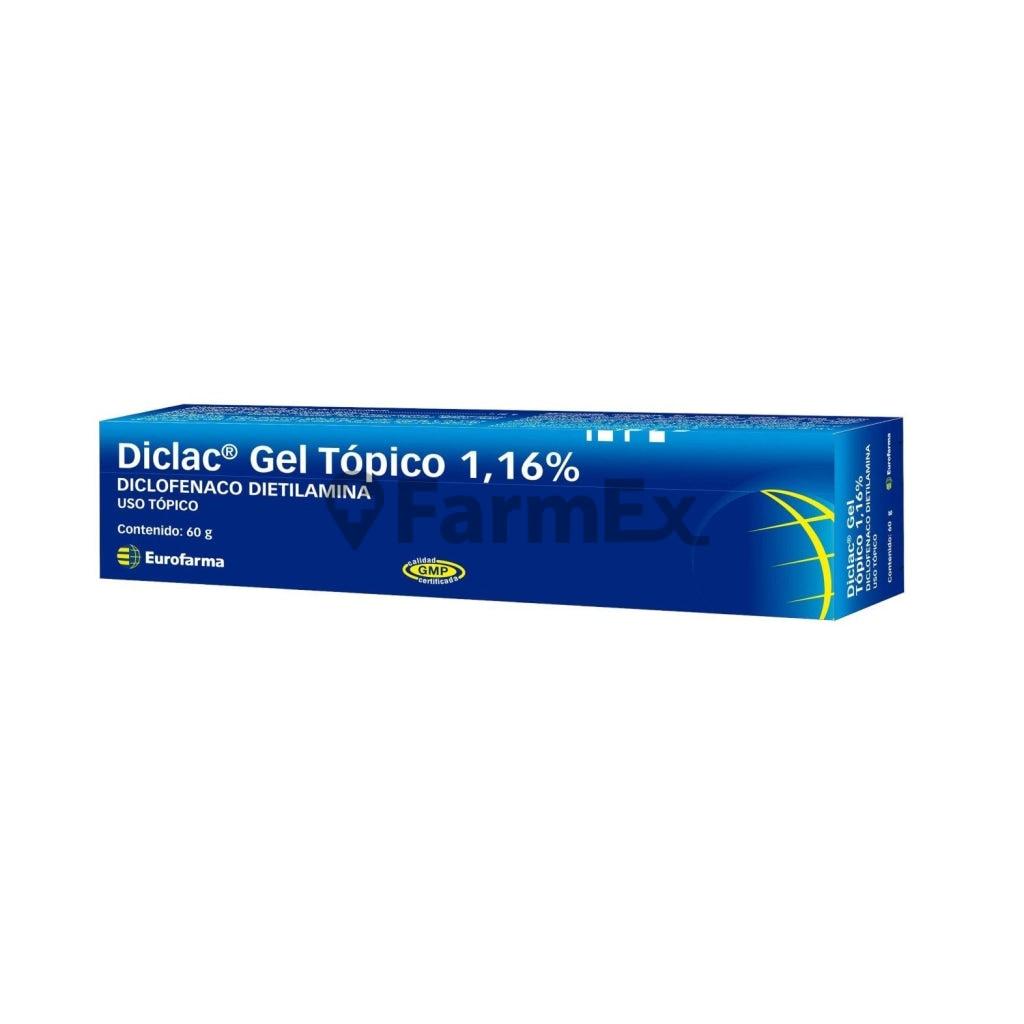 Diclac Gel Tópico 1,16 x 60 g. EUROFARMA