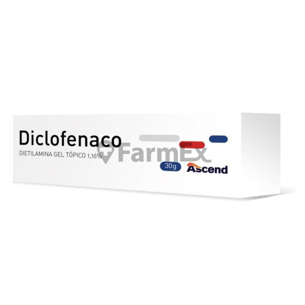 Diclofenaco Dietil Gel 1.16% x 30 g ASCEND 