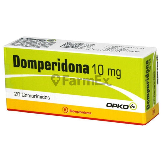 Domperidona 10 mg x 20 capsulas "Ley Cenabast" OPKO